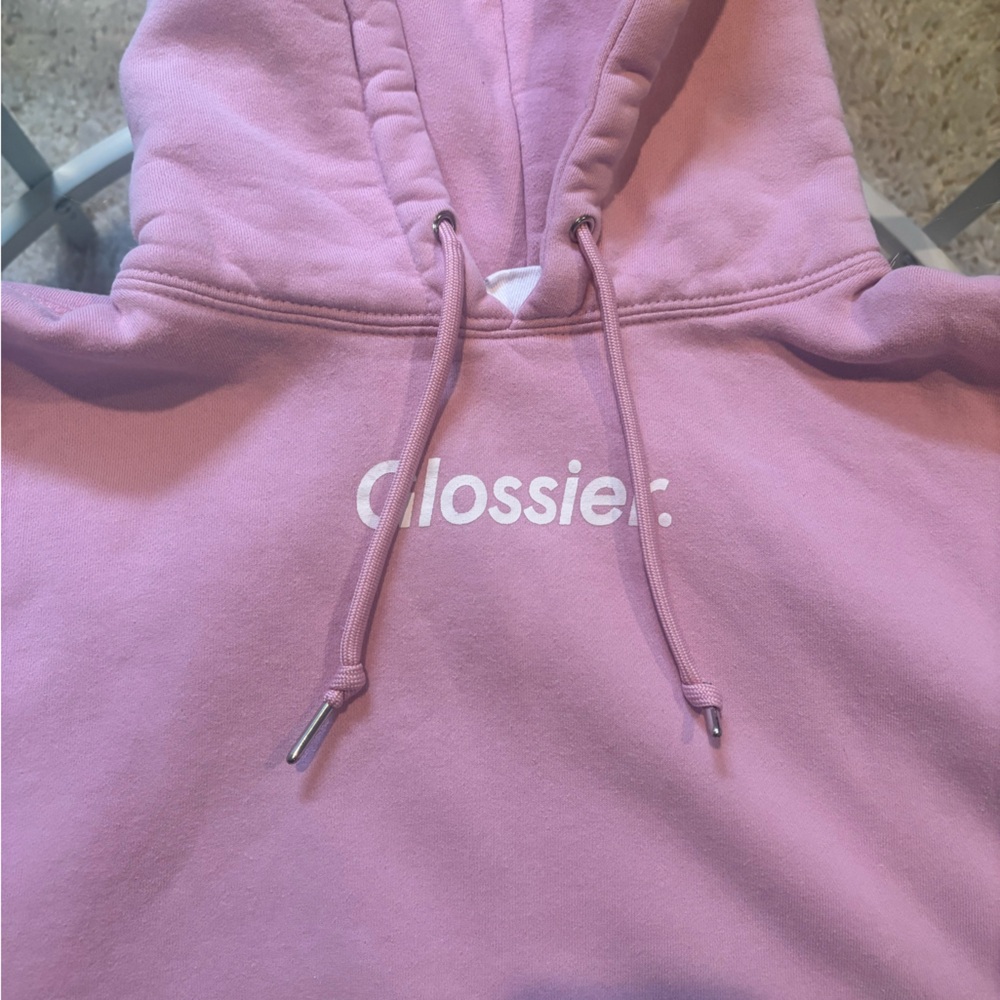 Glossier Pink Logo Hoodie - Picture 3 of 5